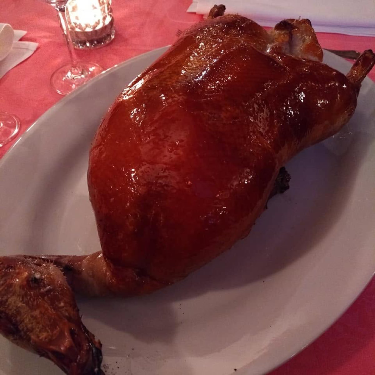 Krokant gebakken Peking eend